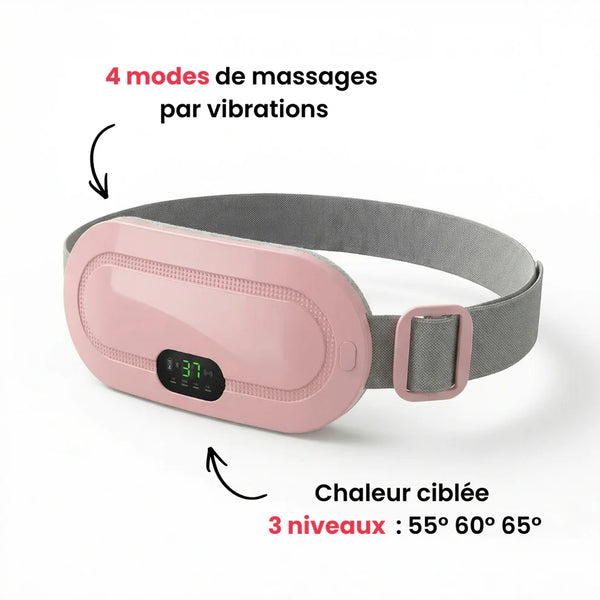 Ceinture chauffante et massante menstruelle